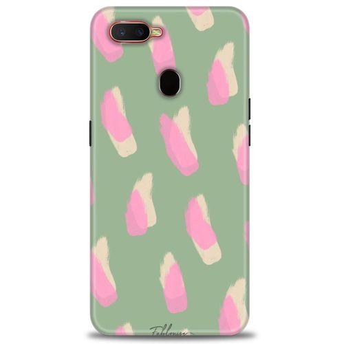 Oppo A12 Kılıf HD Baskılı Kılıf - Pembe Krem + Tam Ekran Koruyucu