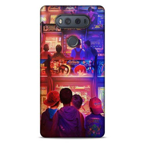 Retro (33) Desen Hybrid Kılıf Renkli LG K61 Kılıf