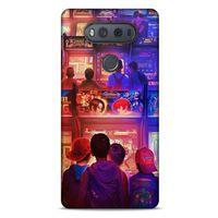 Retro (33) Desen Hybrid Kılıf Renkli LG K61 Kılıf