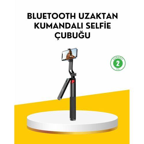 Tripodlu Selfie Çubuğu Uzaktan Kumandalı Canlı Yayın Uyumlu