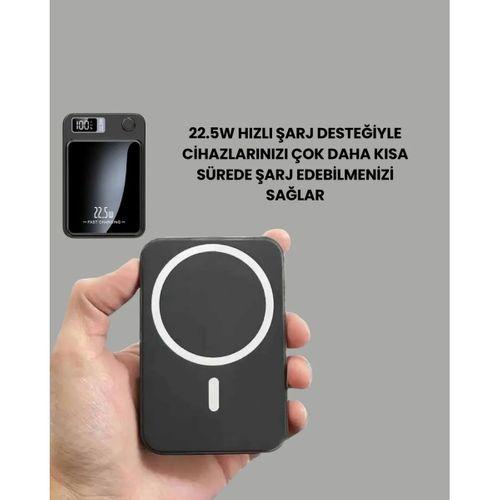 Alüminyum Alaşımlı, 20w Pd Hızlı Şarj Ve Manyetik Kablosuz Powerbank