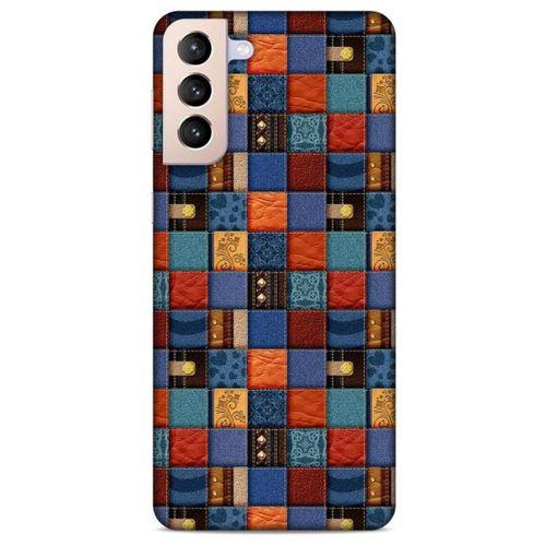Lopard Samsung Galaxy S21 Plus Uyumlu Kılıf Patchwork (16) Kalın Kılıf