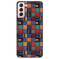 Lopard Samsung Galaxy S21 Plus Uyumlu Kılıf Patchwork (16) Kalın Kılıf