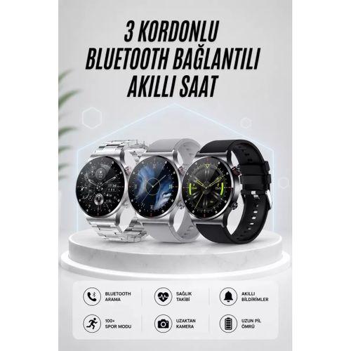 Akıllı Saat Amoled Ekran Bluetooth Bağlantılı Sesli Görüşme Nabız Ölçer