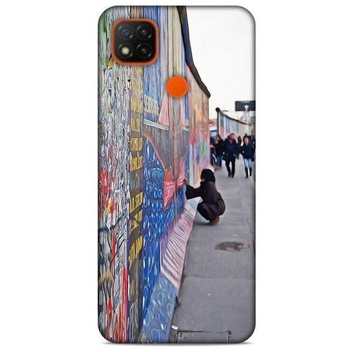 Xiaomi Redmi 9C Kılıf Almanya (40) Fit Silikon Kılıf Berlin Duvarı