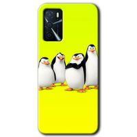 Oppo A16 Kılıf Baskılı Arka Kapak - Penguenler +Tam Ekran Koruyucu