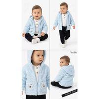 6/24 Ay Kuzu Ceketli 3 Parça Bebek Takımı