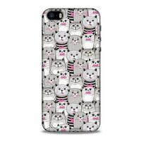 Lopard Apple Iphone 5 Uyumlu Kılıf Kediler (32) Soft Silikon Kılıf Pembe Burun