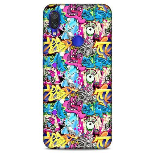 Graffitix (7) Desenli Silikon Kapak Xiaomi Redmi Note 7 Kılıf