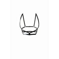 Siyah Kadın Kemer Deri Efektli Çoklu Bantlı Vücut Kemeri - Brf1150