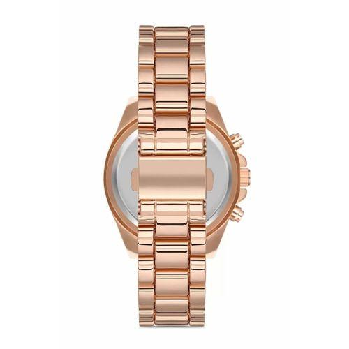 Zarif Ve Şık Özel Tasarım Roma Rakam Detaylı Metal Bayan Kol Saati (rose)