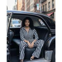 Kadın çizgi Detay Kadife Kumaş Hırka Pantolon Ikili Takım