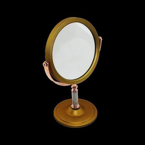 Makyaj Aynası 17.5 cm Çift Taraflı Bronz-Gümüş