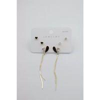 Çoklu Set Küpe - Altın