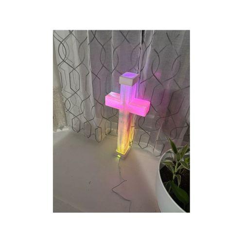 Işıklı Haç Dekor (Bu ürün Sadece Plastik parçadır - Almadan Önce Soru Sorabilirsiniz)