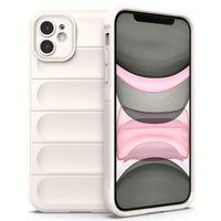 iPhone 11 Kılıf Optimum Silikon - Krem