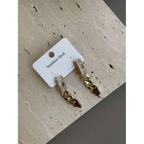 Taşlı Gurmet Küpe - Altın