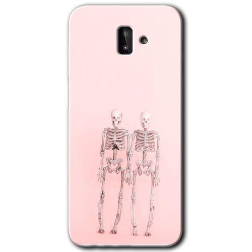 MRCİLETİSİM MRCİLETİSİM Samsung Galaxy J8 Kılıf HD Desen Baskılı Arka Kapak + Temperli Cam - Yaşayan Çift