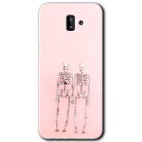 MRCİLETİSİM MRCİLETİSİM Samsung Galaxy J8 Kılıf HD Desen Baskılı Arka Kapak + Temperli Cam - Yaşayan Çift