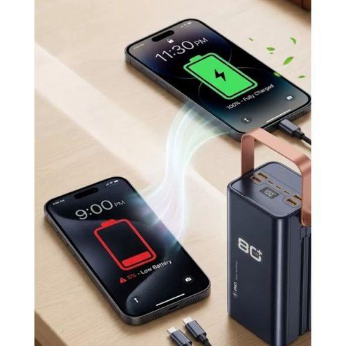 Ultra Güçlü Powerbank 80000 Mah Çoklu Cihaz Şarj Destekli Led Ekranlı Taşınabilir Batarya