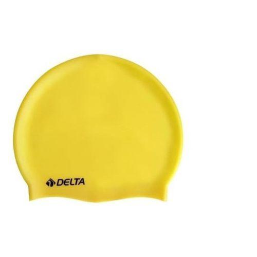 Delta Swimming Cap DS 255 - Silikon Bone Deluxe Yüzücü Havuz ve Deniz - Sarı