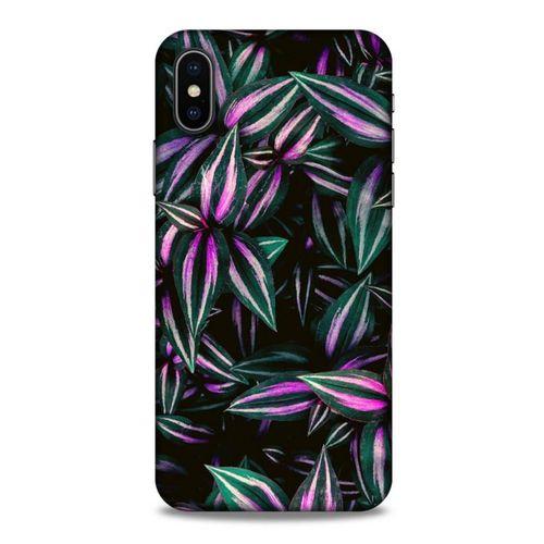 Lopard Apple iPhone XS Uyumlu Kılıf Bahar (28) Arka Kapak Pembe Yeşil