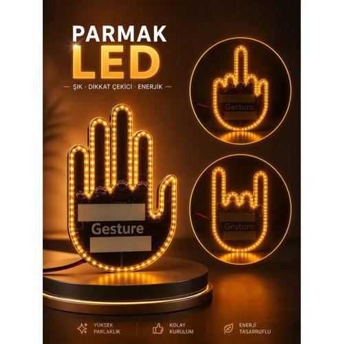 Parmak Led Amber Renkli Işık