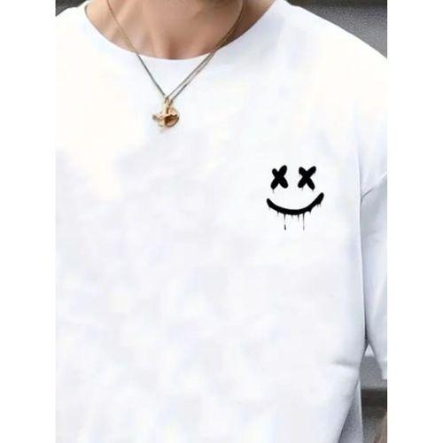 Erkek Kısa Kollu Bisiklet Yaka Baskılı Süprem Tişört