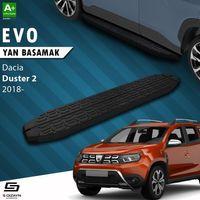 S-Dizayn Dacia Duster 2 Evo Siyah Yan Basamak 183 Cm 2018-2023 A+ Kalite