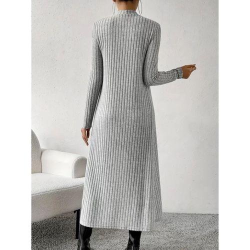 Pilelistore Kadın Askılı Yuvarlak Yakalı Elbise Ve Yarı Balıkçı Yakalı Kombinasyonu şardonlu Kaşkorse Ikili Takım