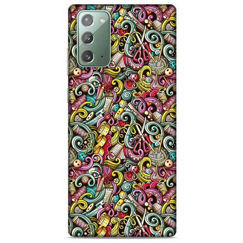 Graffitix (46) Desenli Silikon Kapak Samsung Galaxy Note 20 Kılıf
