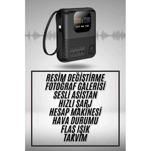 Akıllı Powerbank 10.000 Mah 4 Çıkışlı Taşınabilir Dijital Göstergeli