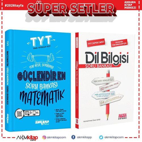 Ankara TYT Matematik ve AKM Dil Bilgisi Soru Bankası Seti 2 Kitap