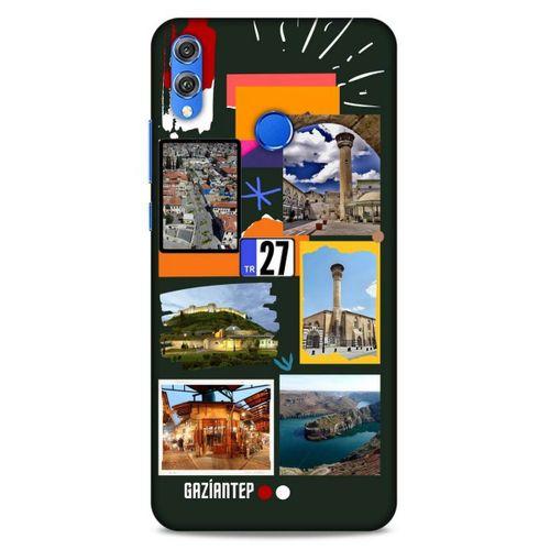 Lopard Huawei Honor 8x Uyumlu Kılıf Şehirli ※ (27) Gaziantep Tasarımlı Kılıf