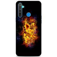 Lopard Oppo Realme 5i Uyumlu Kılıf FireX (43) Thin Fit Kılıf Dünya Haritası