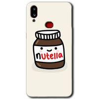 MRCİLETİSİM MRCİLETİSİM Samsung Galaxy A10s Kılıf HD Desen Baskılı Arka Kapak + Temperli Cam - Nutella Aşkım