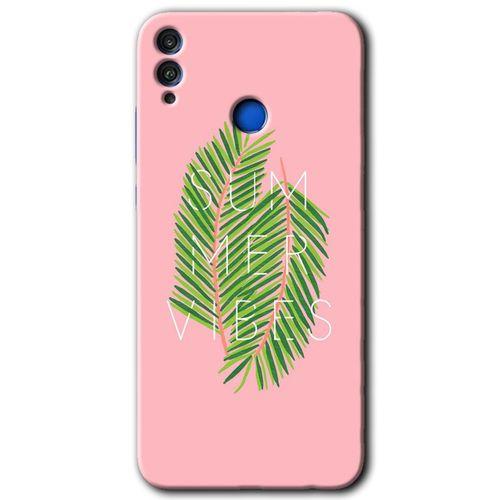 Honor 8c Kılıf HD Desen Baskılı Arka Kapak - Summer Vibes + Kırılmaz Cam