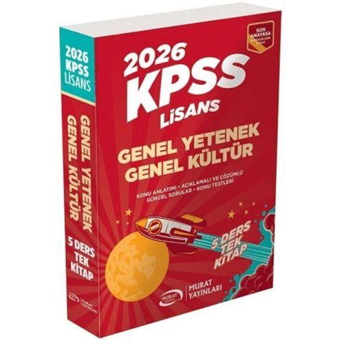 2026 KPSS Lisans Genel Yetenek Genel Kültür Konu Anlatımlı Murat Yayınları