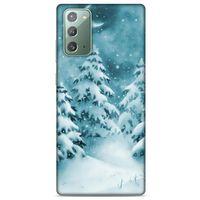 Samsung Galaxy Note 20 Kılıf Snowix (36) Glitter Kılıf Beyaz Yeşil