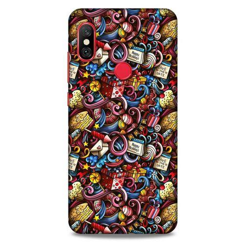 Graffitix (47) Desenli Silikon Kapak Xiaomi Redmi Note 6 Pro Kılıf