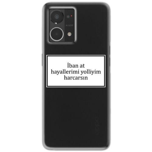 Oppo Reno 7 Kılıf HD Yazı Baskılı Silikon Arka Kapak - Yazı 9
