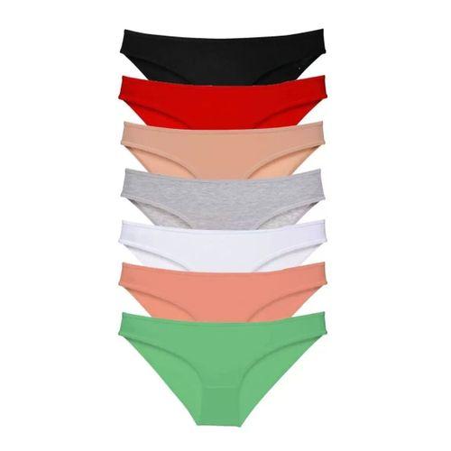 7 Adet Süper Eko Set Likralı Kadın Slip Külot Set 1