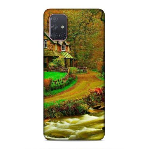 Samsung Galaxy A71 Uyumlu Kılıf Azarbaijan (48) Bumper Kılıf Orman Evi