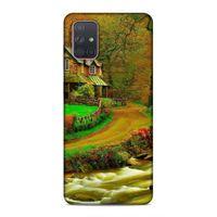 Samsung Galaxy A71 Uyumlu Kılıf Azarbaijan (48) Bumper Kılıf Orman Evi