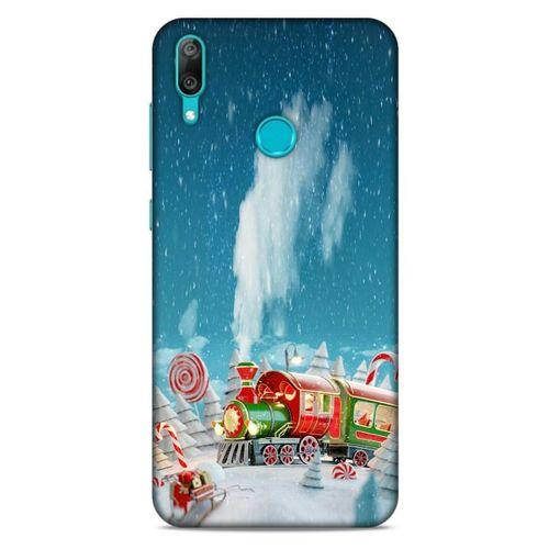 Huawei Y7 2019 Kılıf Snowix (11) Tam Koruma Yeşil Kırmızı