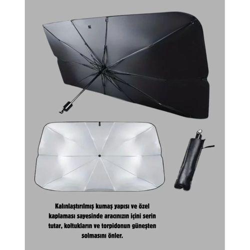 Ön Cam Güneşliği – Kalın Kumaş Ve Cam Elyaf İskelet İle Maksimum Uv Koruma
