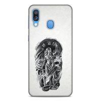 Lopard Samsung Galaxy A40 Uyumlu Kılıf Tattoo's (44) Tough Armor Kılıf Terazi