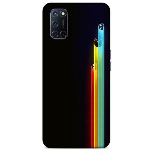 Retro (29) Desen Arka Koruma Kılıfı Renkli Oppo A92 Kılıf