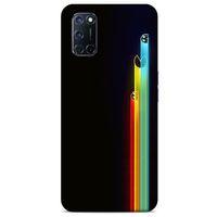 Retro (29) Desen Arka Koruma Kılıfı Renkli Oppo A92 Kılıf