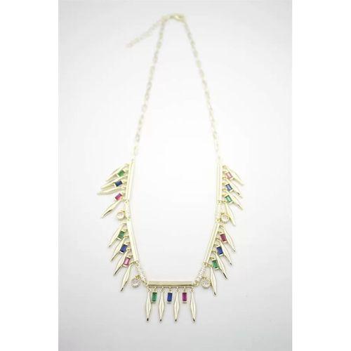 Taş Sallantılı Marka Kolye - Altın